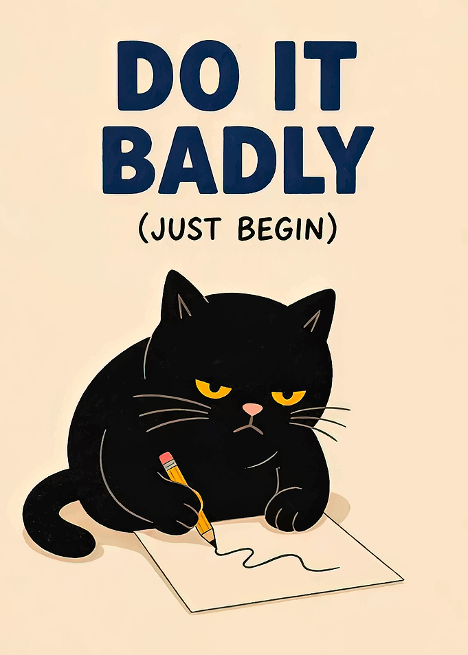 Grumpy Cat Writes 'Do It Badly'