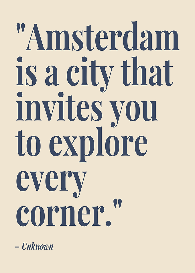 Amsterdam Quote