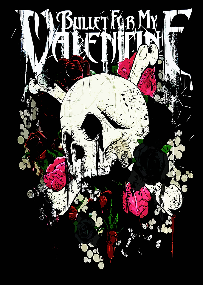 Bullet For My Valentine Skull and Roses