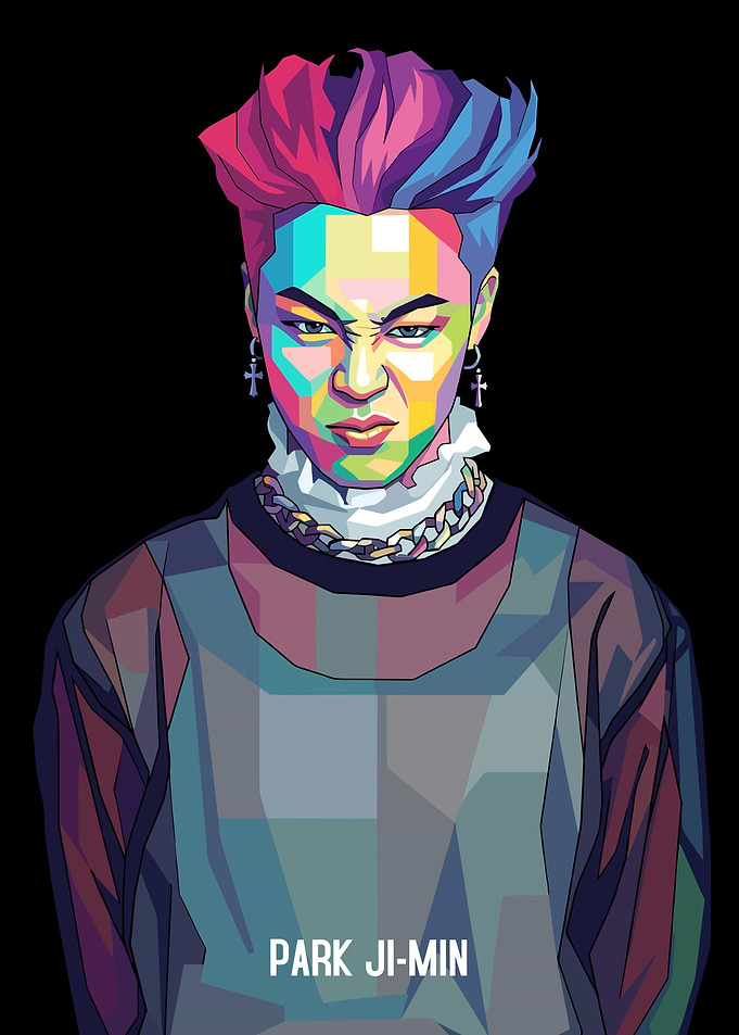 Park Ji-Min Pop Art Portrait