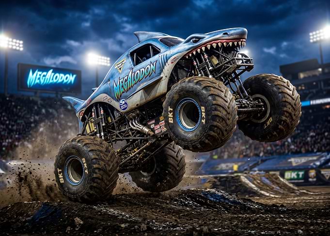 Megalodon Monster Truck Jump