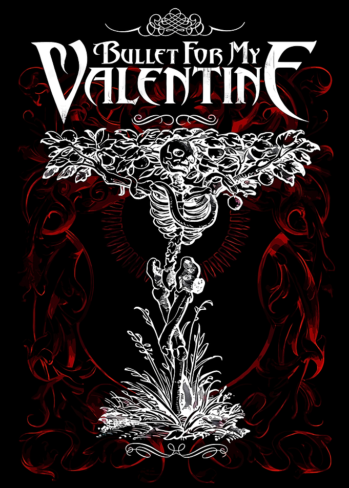 Bullet For My Valentine Skeleton Art