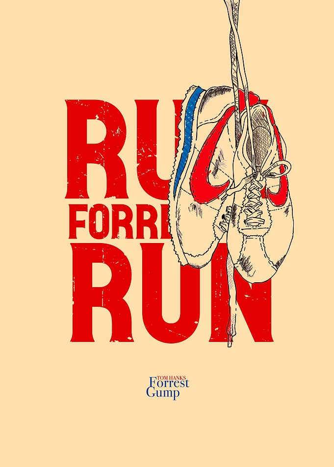 Forrest Gump Run Poster