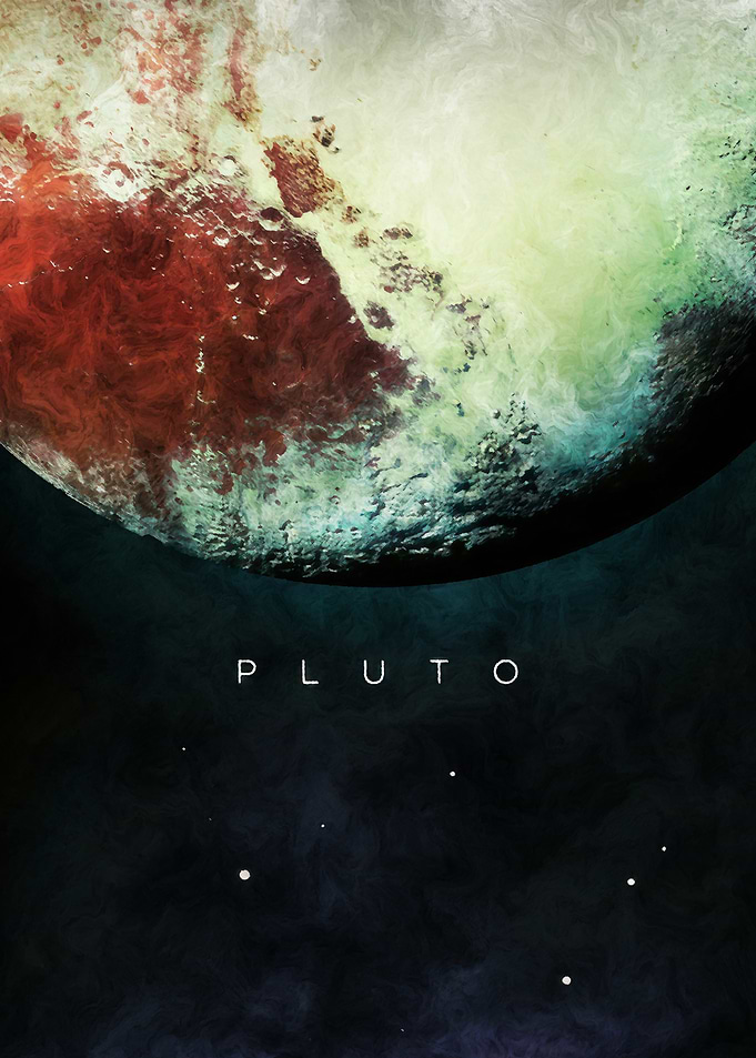 Pluto Planet Space Art