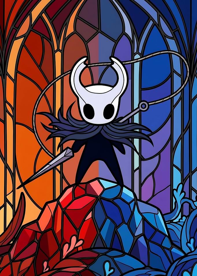 Hollow Knight Stained Glass Art