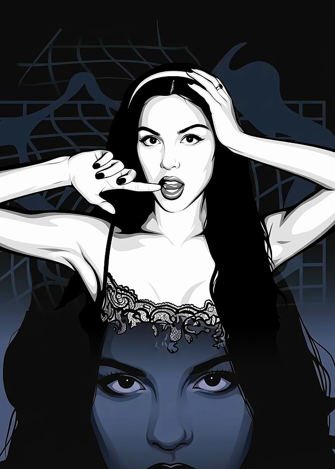 Olivia Rodrigo Pop Art Portrait