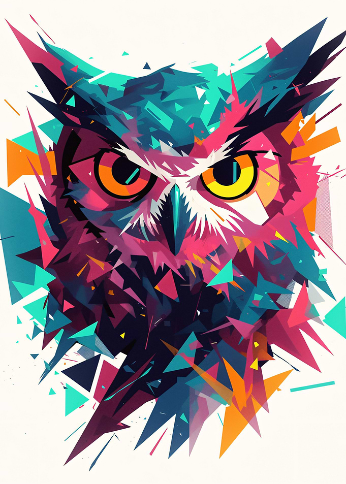 Abstract Geometric Owl