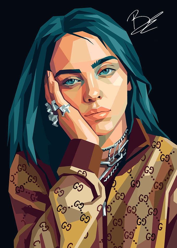 Billie Eilish Pop Art Portrait