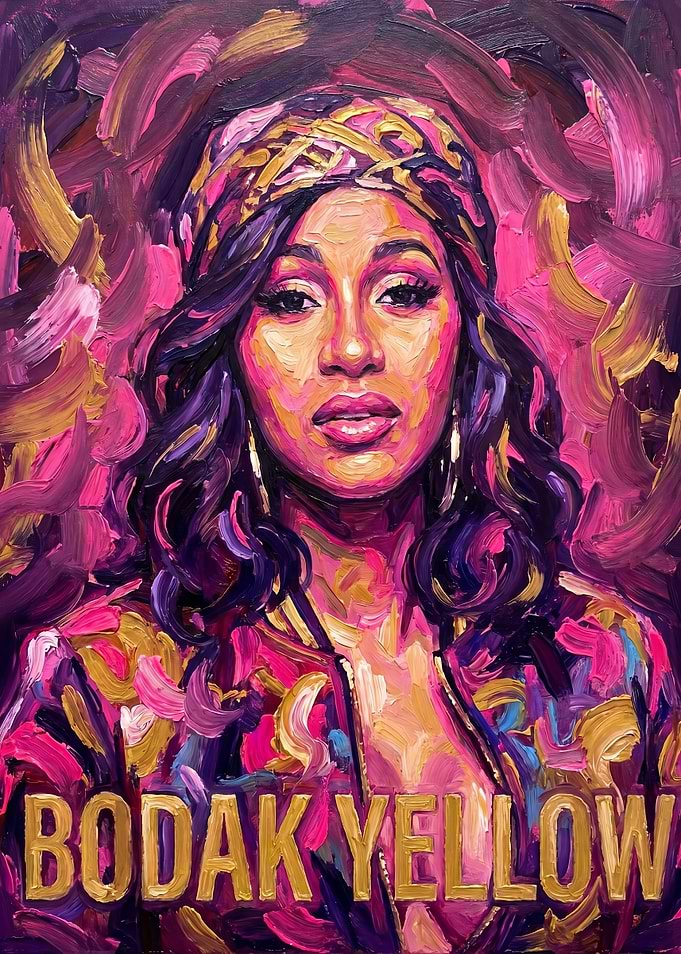 Bodak Yellow Cardi B Painting