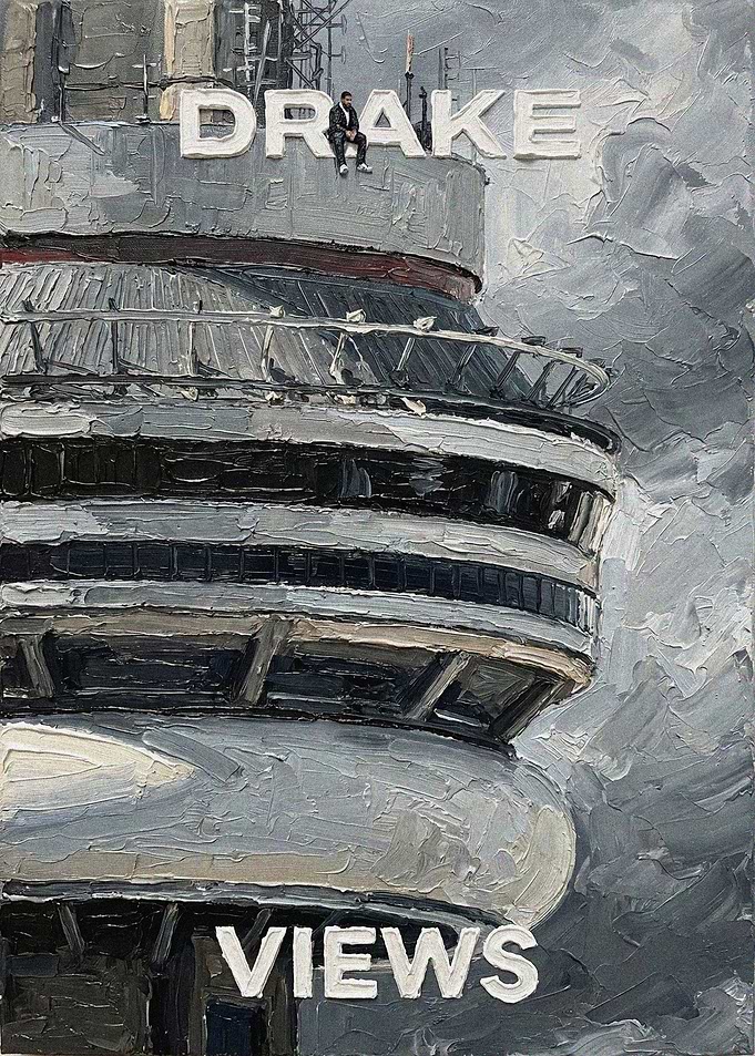 Drake Views Album Cover Painting