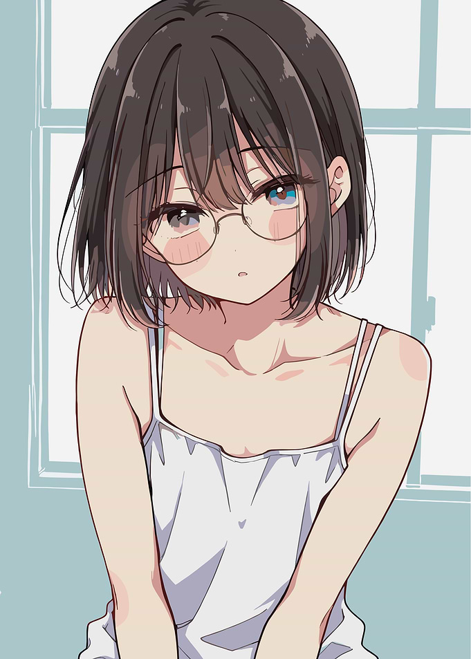 Anime Girl with Glasses