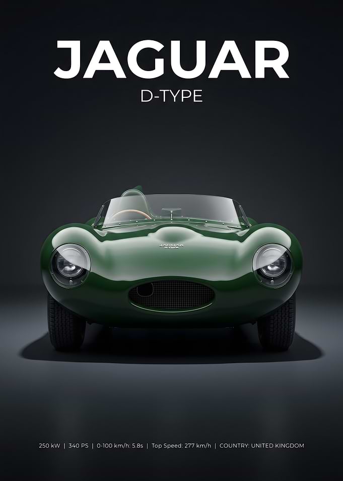 Jaguar D-Type Vintage Car