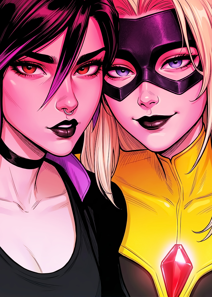 Two comic book women