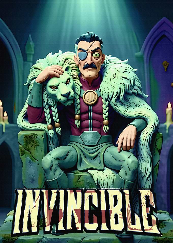 Invincible Character with Lion