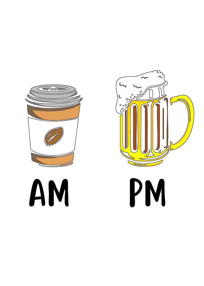 AM Coffee PM Beer