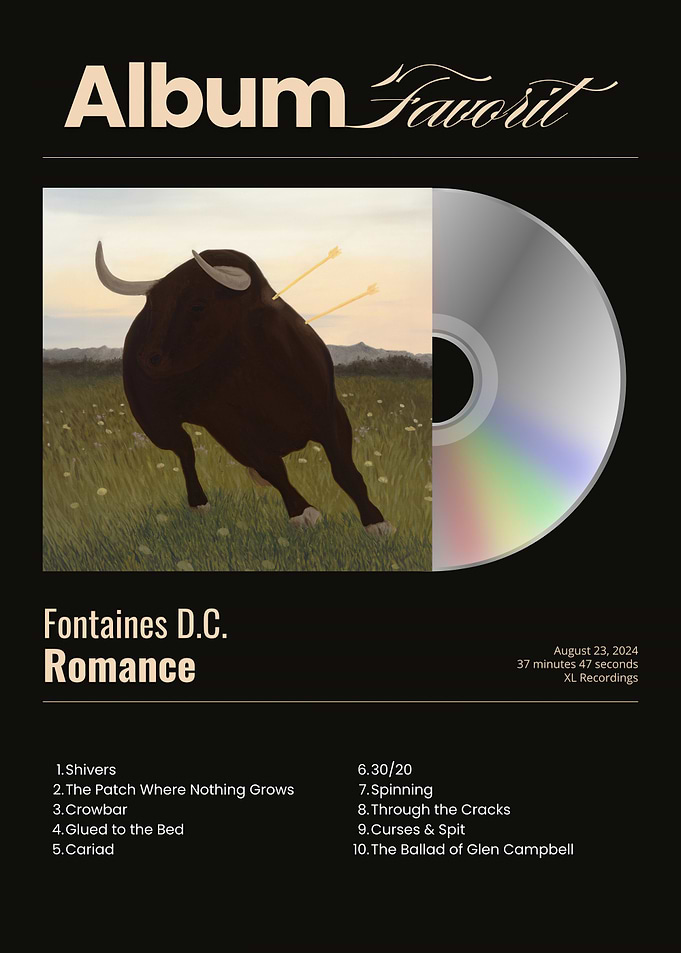 Fontaines D.C. Romance Album Cover