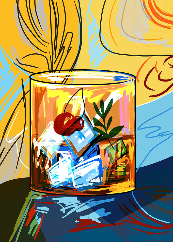 Cocktail with Cherry