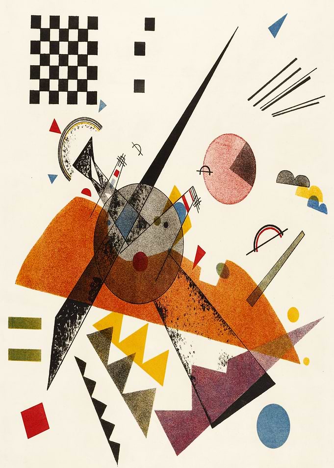 Abstract Composition with Geometric Shapes