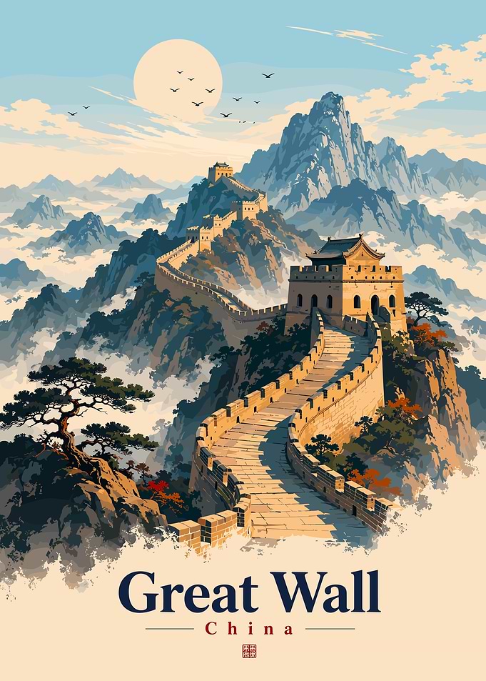Great Wall of China Landscape