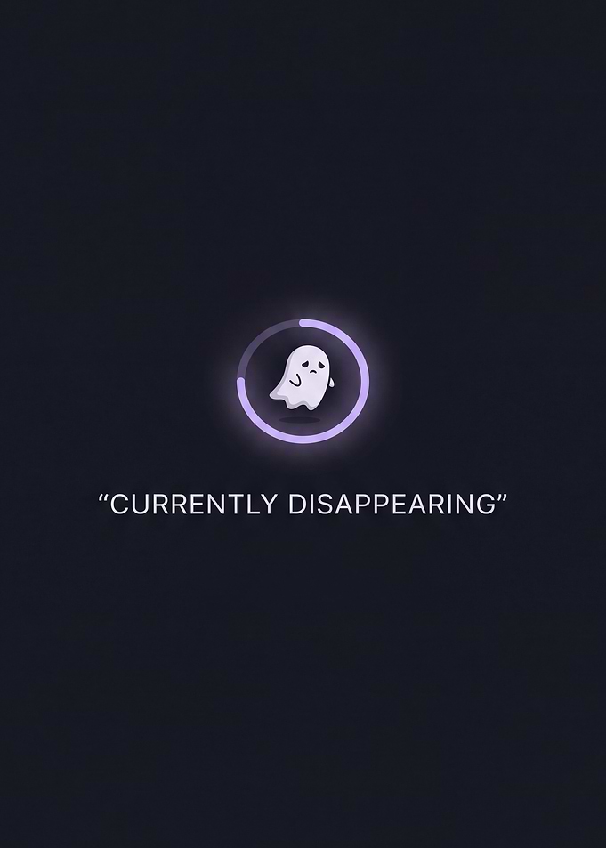 Ghost disappearing