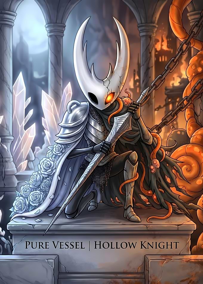 Pure Vessel Hollow Knight Art