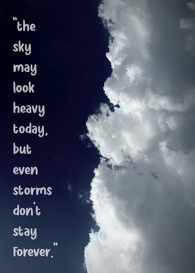 Inspirational quote about storms