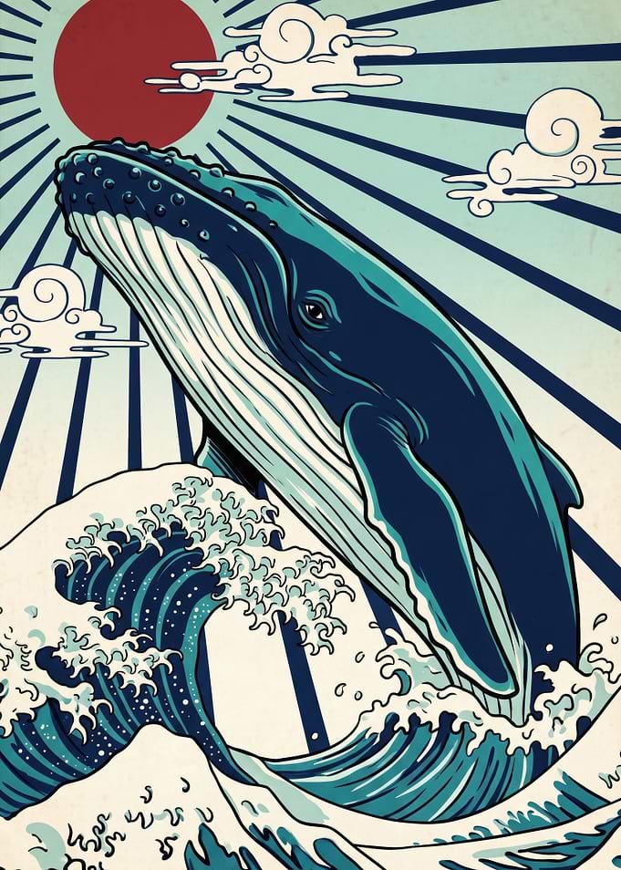 Humpback Whale and Great Wave
