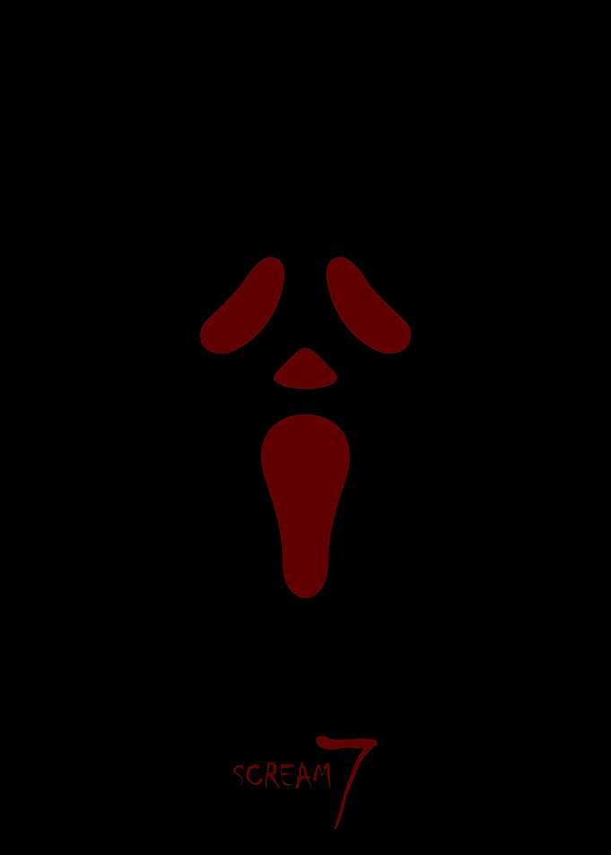 Scream 7 Ghostface Mask Minimalist Poster