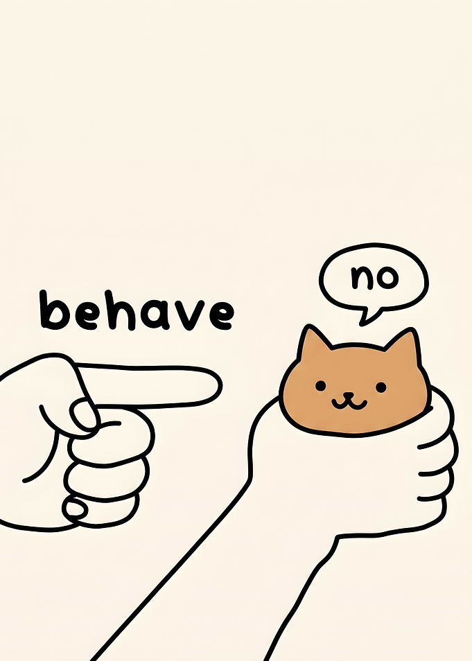 Cat Says No to Behaving