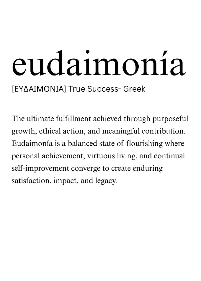 Eudaimonia Definition