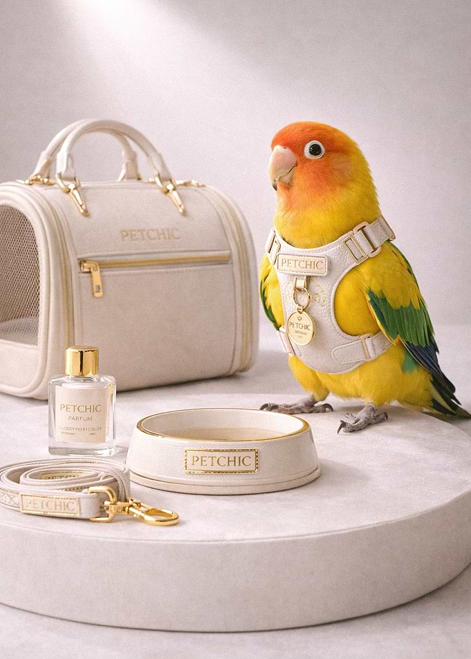 Luxury Pet Accessories with Lovebird