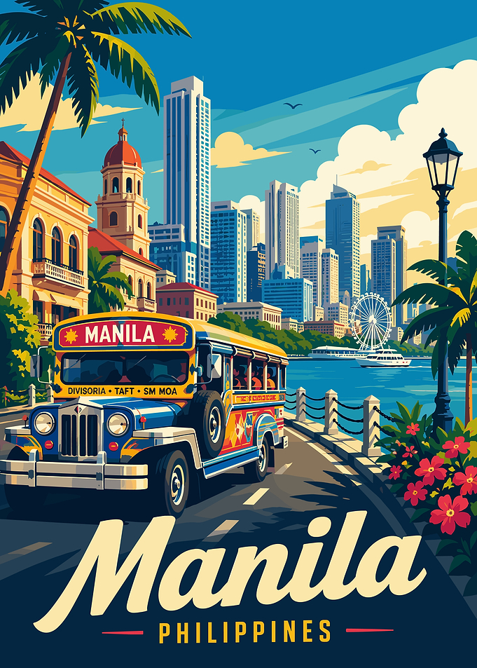 Manila Jeepney and Skyline
