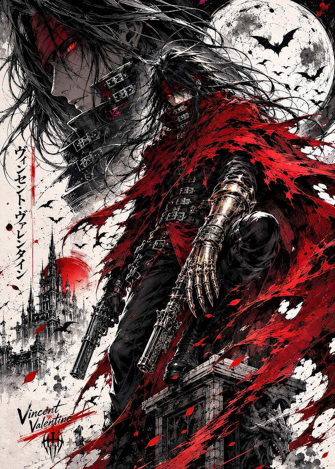 Vincent Valentine with Guns