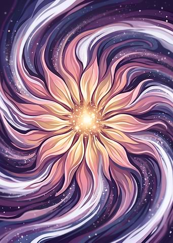 Celestial Bloom of the Infinite Galaxy