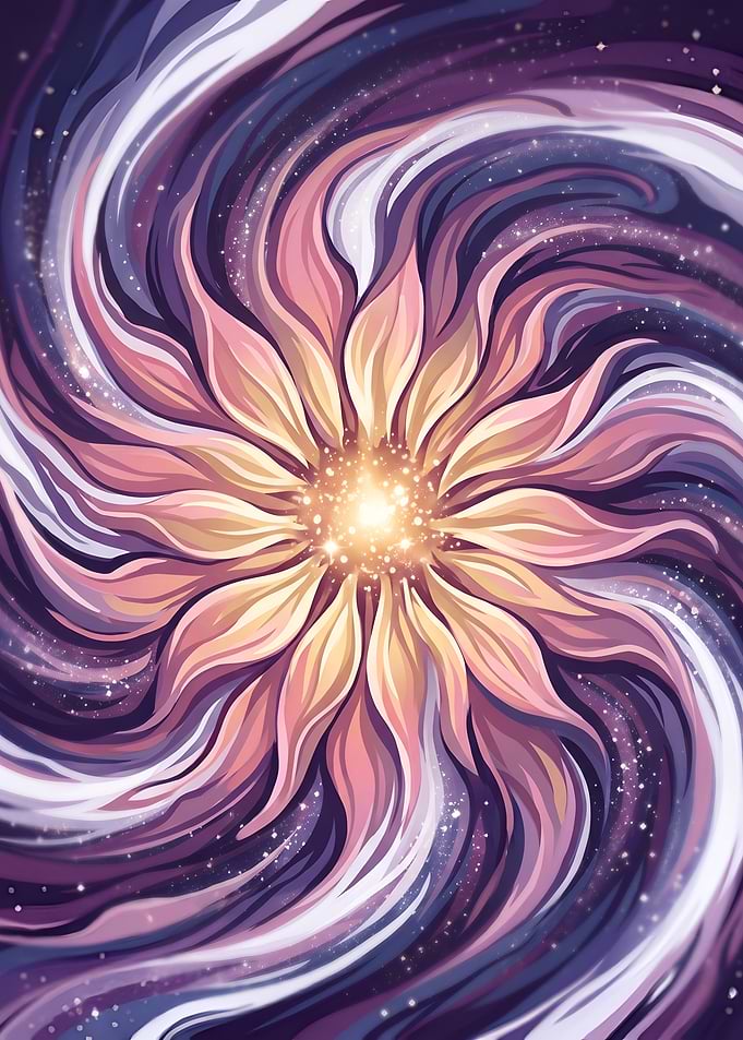 Celestial Bloom of the Infinite Galaxy