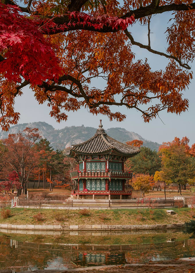 Autumn Pavilion in Seoul, South Korea