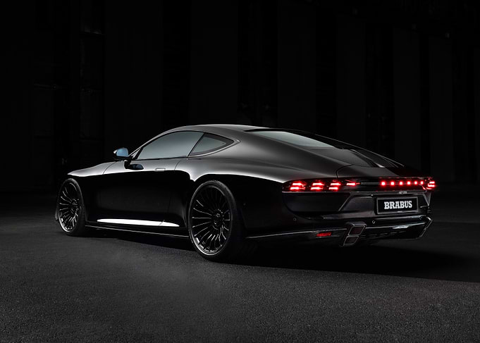 Black Brabus Coupe Rear View