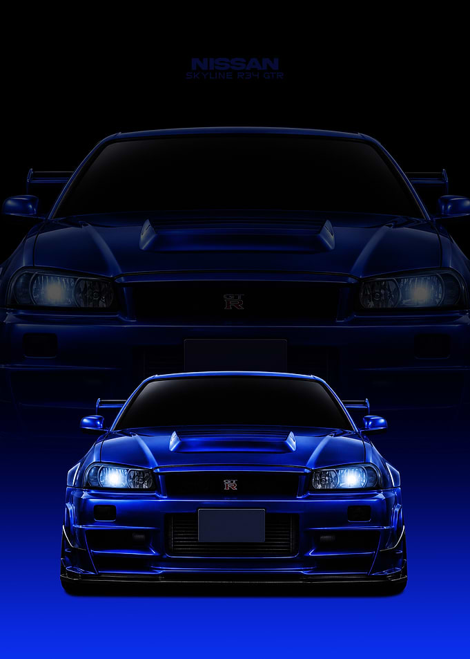 Nissan Skyline R34 GT-R Poster