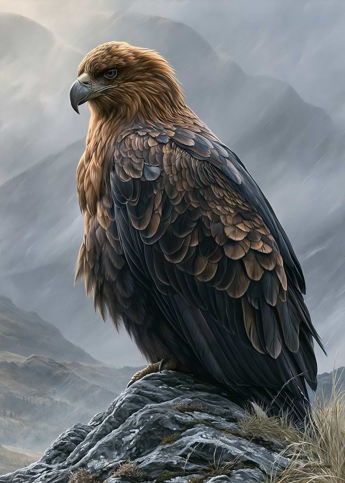 Majestic Eagle on a Rocky Perch