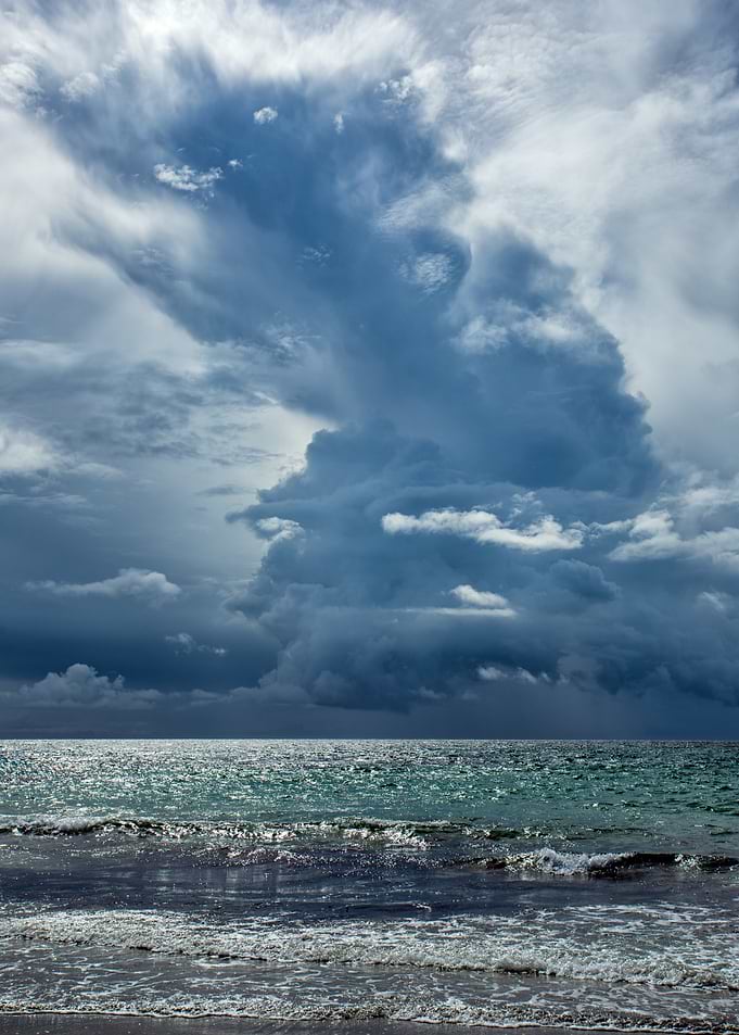 Tiree Beach Stormy Sky