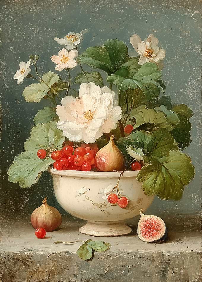 Still Life with Flowers and Fruit