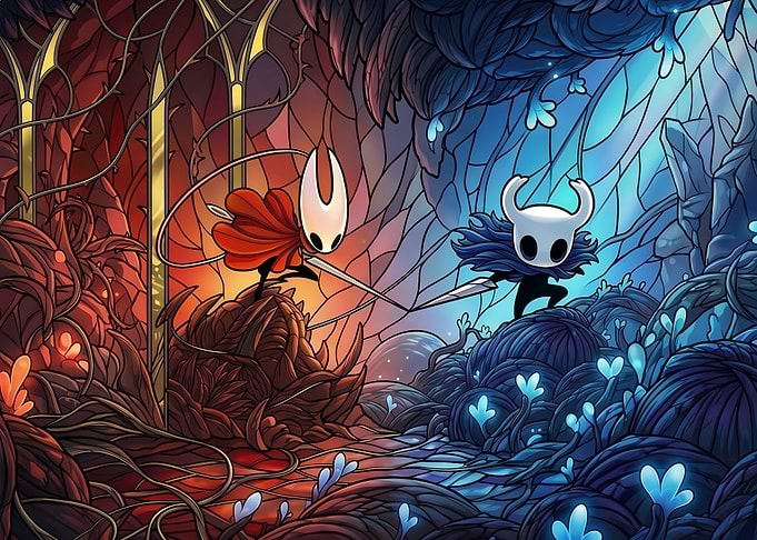 Hollow Knight Characters in Battle