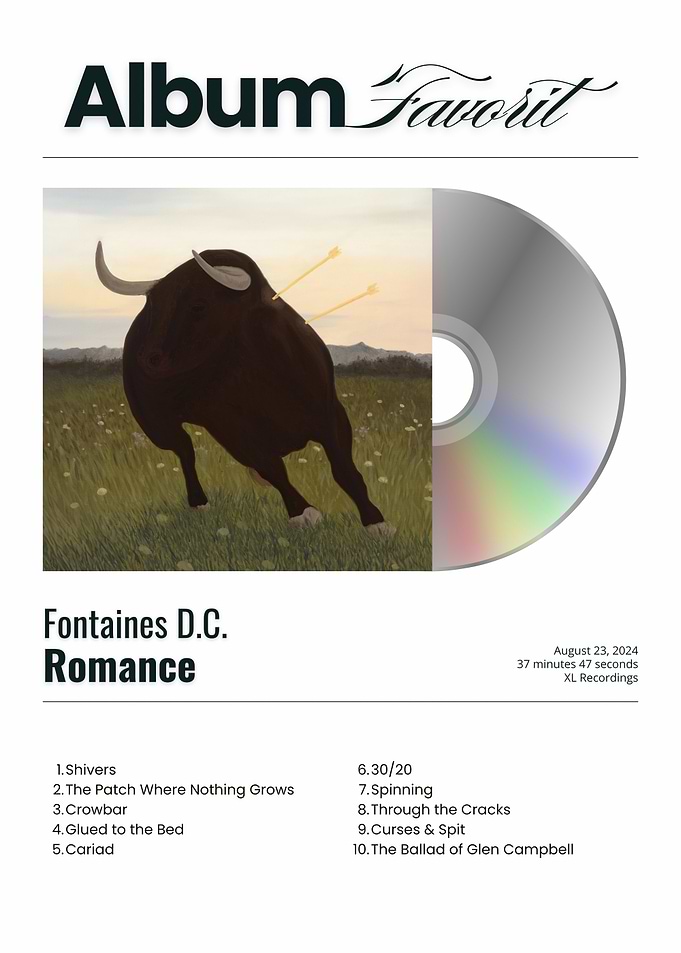 Fontaines D.C. Romance Album Cover