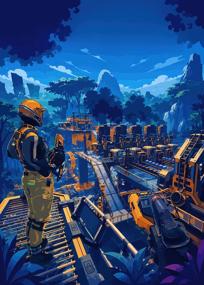 Satisfactory Gaming Poster