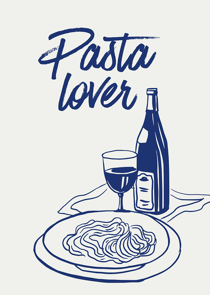 Pasta Lover with Wine