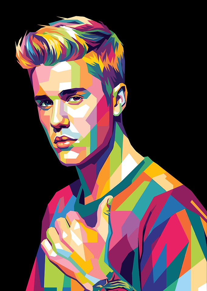 Justin Bieber Pop Art Portrait