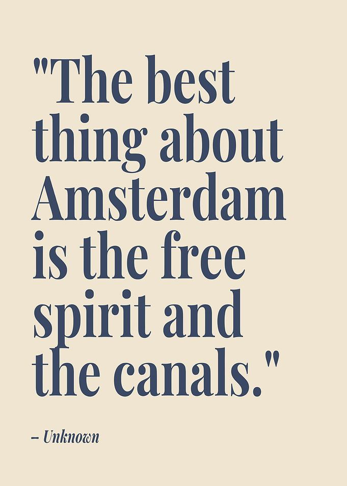 Amsterdam Quote