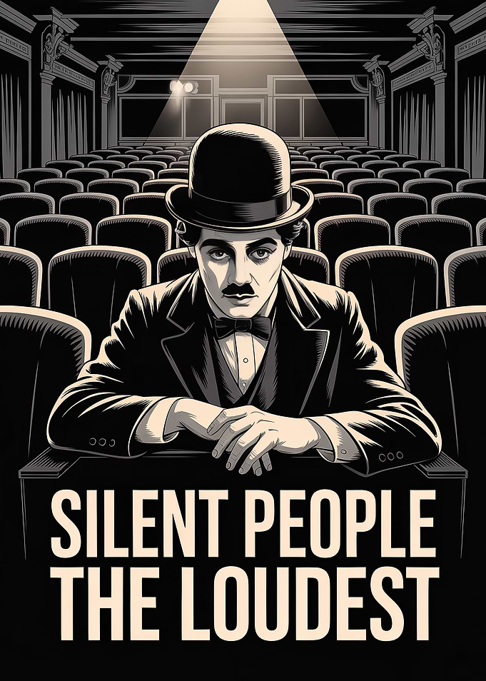 Charlie Chaplin in a Movie Theater