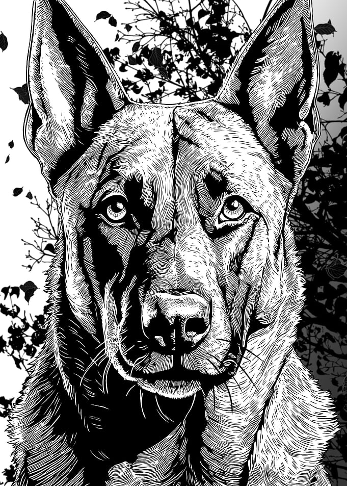 German Shepherd Portrait