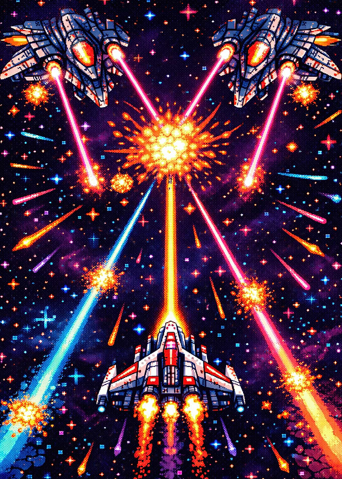 Retro Space Shooter Battle
